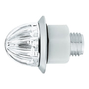 2 LED Dual Function 3/4" Mini Watermelon Light (Clearance/Marker) - White LED/Clear Lens