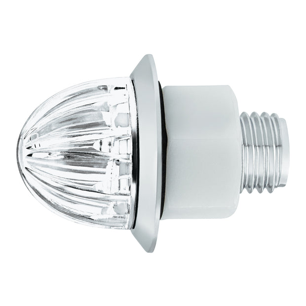 2 LED Dual Function 3/4" Mini Watermelon Light (Clearance/Marker) - White LED/Clear Lens