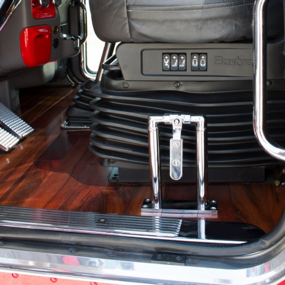 4" Chrome Air Horn Valve Lever With Stand Set
