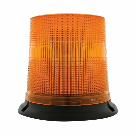 3 High Power LED 6" Round Beacon Light - Permanent Mount