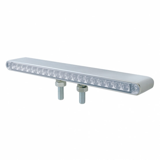38 LED 12" Reflector Double Face Light Bar - Amber LED/Clear Lens