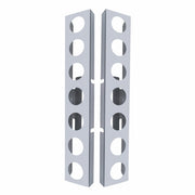 Kenworth Stainless Front Air Cleaner Bracket Only - 14 Light Cutouts (Pair)