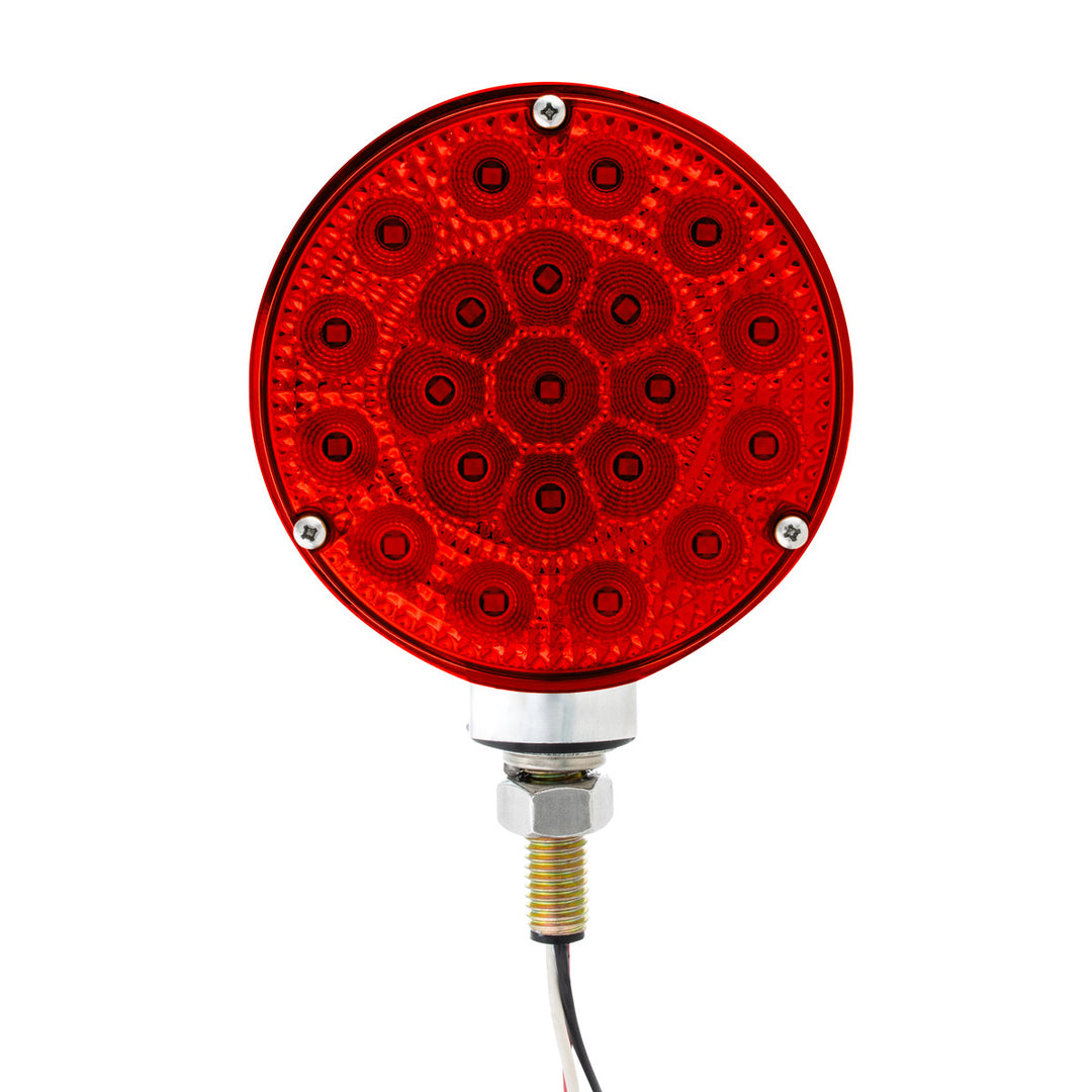 42 LED Reflector Double Face Competition Series Turn Signal Light-Amber &amp; Red LED/Lens