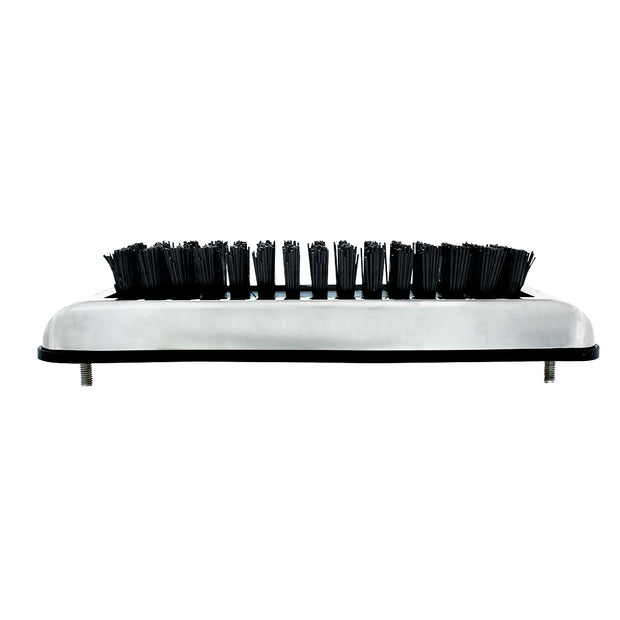 Stainless Shoe/Boot Scraper With Nylon Brush - Black Brush
