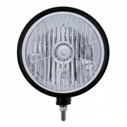 Black "Billet" Style Groove Headlight Crystal H4 Bulb