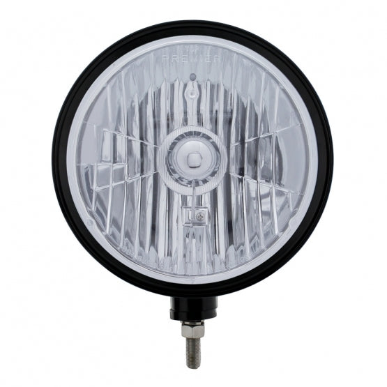 Black "Billet" Style Groove Headlight Crystal H4 Bulb