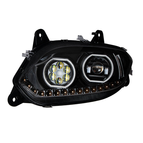 Black 17 LED Headlight For 2018-2024 International LT - Driver