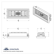 Chrome Plastic A/C Vent Vent For 1987-2000 Peterbilt