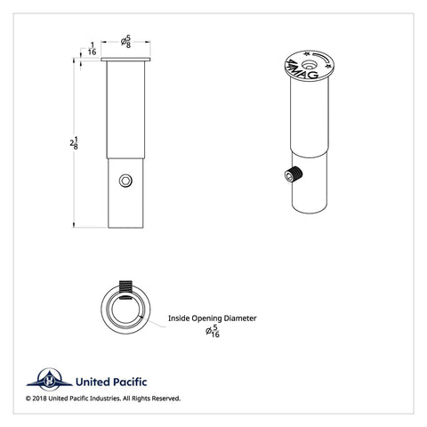 Aluminum 44-MAG Casing Style Toggle Switch Extensions For Peterbilt (2-Pack)