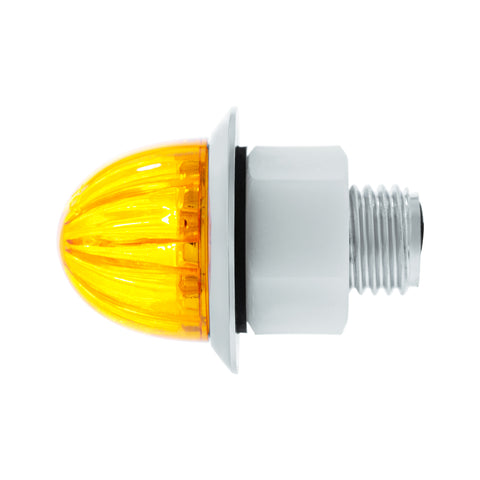 2 LED Dual Function 3/4" Mini Watermelon Light (Clearance/Marker) - Amber LED/Amber Lens