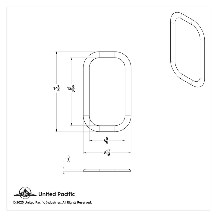 Chrome Exterior View Window Trim For Freightliner Classic (1989-2010) - Includes Adhesive