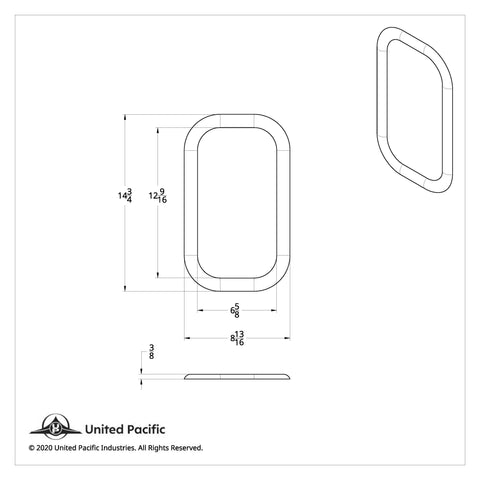 Chrome Exterior View Window Trim For Freightliner Classic (1989-2010) - Includes Adhesive