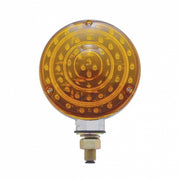 88 LED Single Stud Double Face Turn Signal Light - Amber & Red LED/Amber & Red Lens
