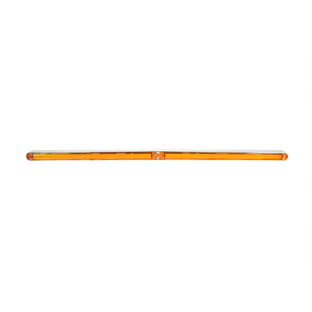 Dual 24 LED Dual Function 12" GloLight Bar With Bezel - Amber LED/Amber Lens