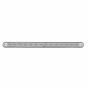 14 LED 12" Light Bar With Black Housing - Amber LED/Clear Lens