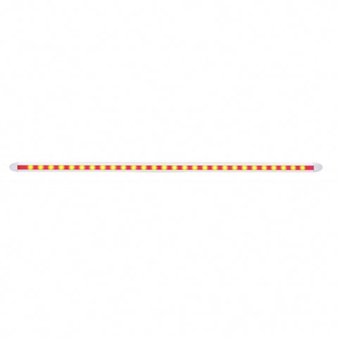 28 LED 12" Slim Light Bar - Red LED/Clear Lens