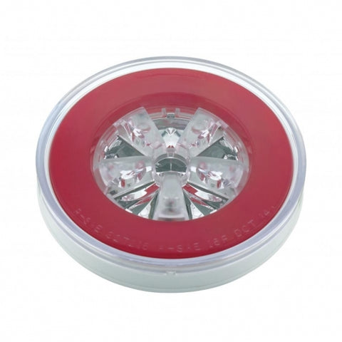 18 LED 4" Round GloLight Kit (Stop, Turn & Tail) - Red LED/Red Lens (Each)