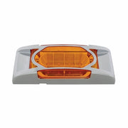 16 LED Reflector Light (Clearance/Marker) With Chrome Bezel - Amber LED/Amber Lens