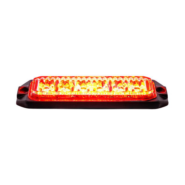 6 High Power LED "Competition Series" Slim Warning Light - Red