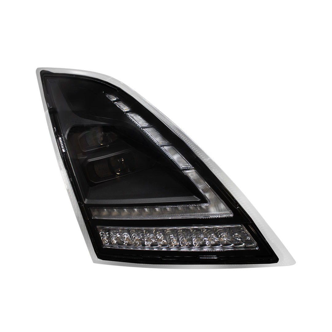 Blackout Full LED Headlight  With Switchable Sequential Turn Signal. 2018-2024 Volvo VNL-Passenger