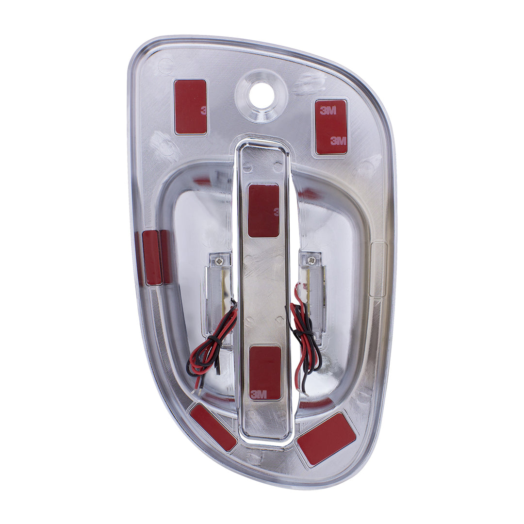 6 Amber LED Chrome Door Handle Cover for 2008-2017 Freightliner Cascadia - Driver