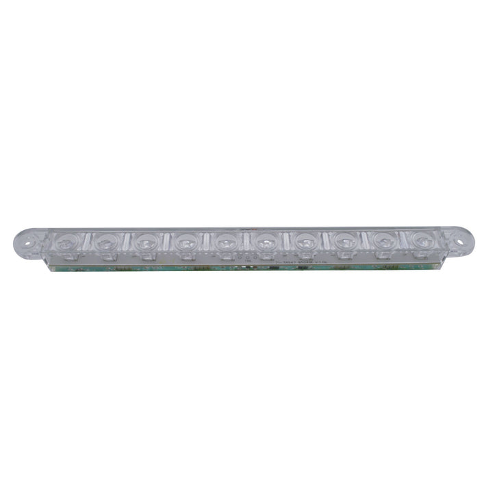 10 LED 9" Light Bar (Stop, Turn &amp; Tail) - Red LED/Clear Lens