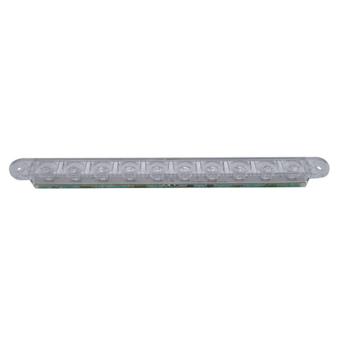10 LED 9" Light Bar (Stop, Turn & Tail) - Red LED/Clear Lens