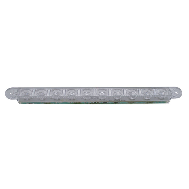 10 LED 9" Light Bar (Stop, Turn & Tail) - Red LED/Clear Lens