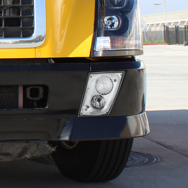 Chrome Fog Light Assembly For 2003-2017 Volvo VN/VNL - Driver