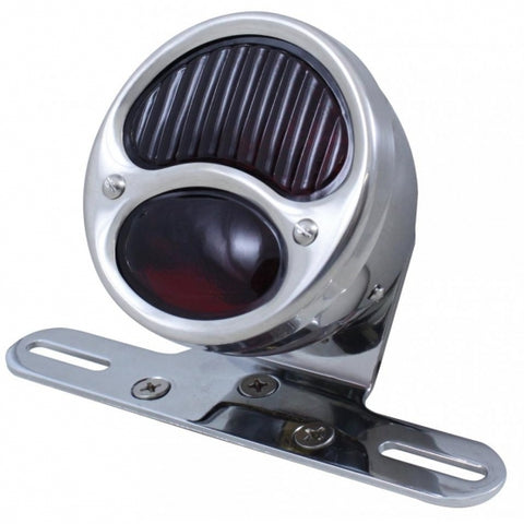 1928 "DUO Lamp" Tail Light With Chrome Mounting Bracket For Motorcycle