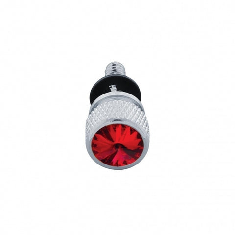 Dash Screw With Red Crystal For Peterbilt (2001-2005)(6-Pack)