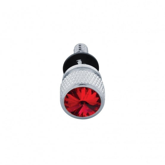 Dash Screw With Red Crystal For Peterbilt (2001-2005)(6-Pack)