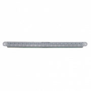 19 LED 12" Reflector Light Bar (Stop, Turn & Tail) - Red LED/Clear Lens