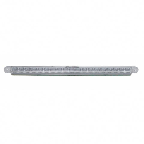 19 LED 12" Reflector Light Bar (Stop, Turn & Tail) - Red LED/Clear Lens