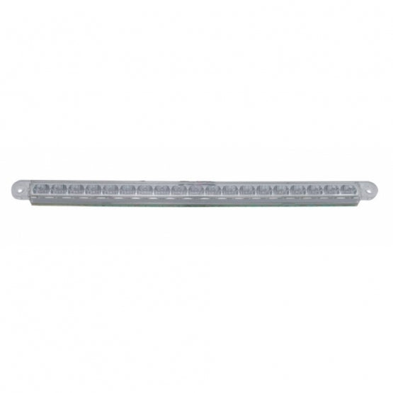 19 LED 12" Reflector Light Bar (Stop, Turn & Tail) - Red LED/Clear Lens