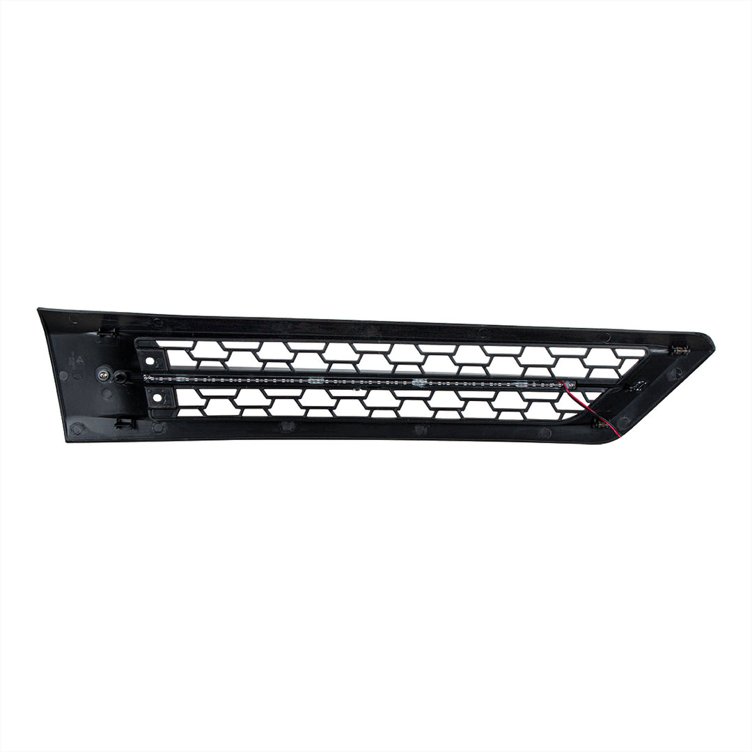 Hood Air Intake Grille With Blue LED For 2018-2024 Freightliner Cascadia 126 - Driver