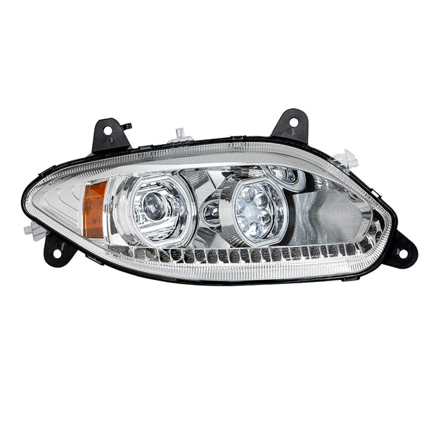 Chrome 17 LED Headlight For 2018-2024 International LT - Passenger