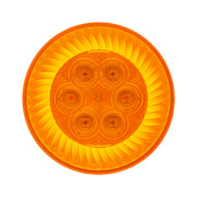 16 LED 4" Round Turbine Light (Turn Signal) - Amber LED/Amber Lens