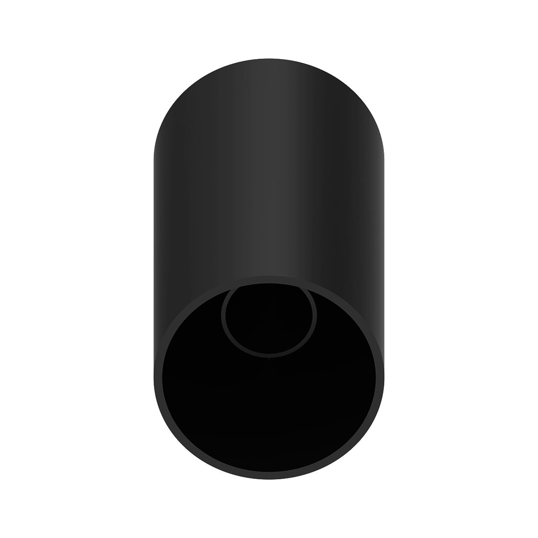 33mm x 4-1/4" Matte Black Tall Cylinder Nut Covers - Thread-On (60-Pack)