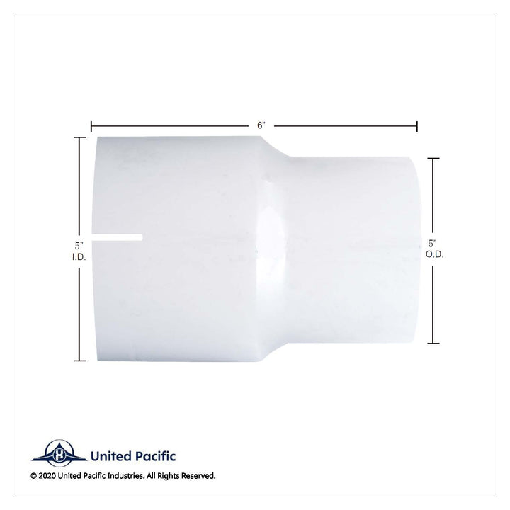 Aluminized Exhaust Connector 5" I.D. To 5" O.D.