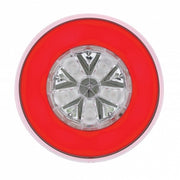 18 LED 4" Round GloLight (Stop, Turn & Tail) - Red LED/Red Lens (Card)
