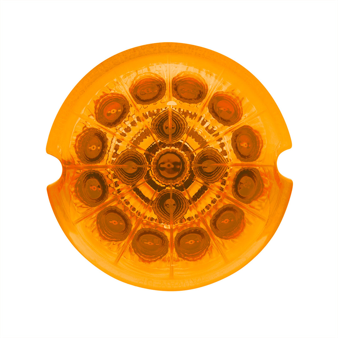 17 LED Dual Function Reflector Cab Light - Amber LED/Amber Lens