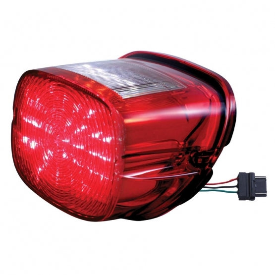 29 LED Tail Light For Harley Motorcycle With 4 LED License Light - Red LED/Red Lens