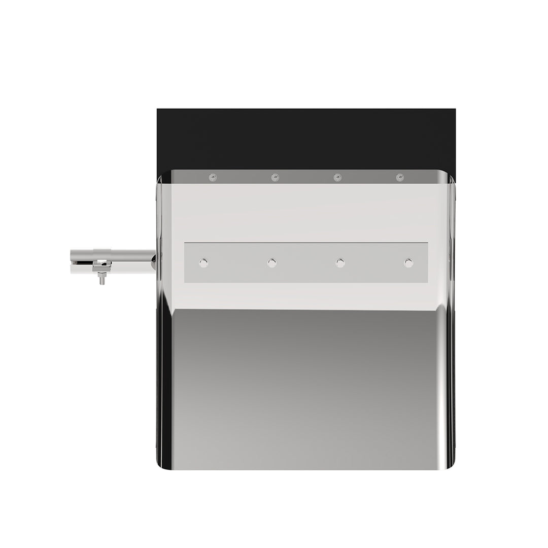 24" X 24" 430 Stainless Quarter Fender With Tube Bracket Set (Pair)