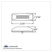 10 LED Rectangular GloLight (Clearance/Marker) - Amber LED/Amber Lens