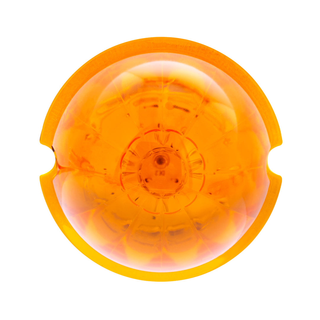 17 LED Dual Function Watermelon Cab Light - Amber LED/Amber Lens