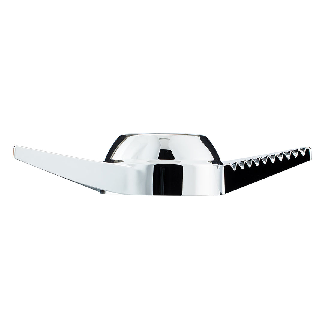 Chrome Plastic 2-Bar "Groovy" Hubcap Spinner