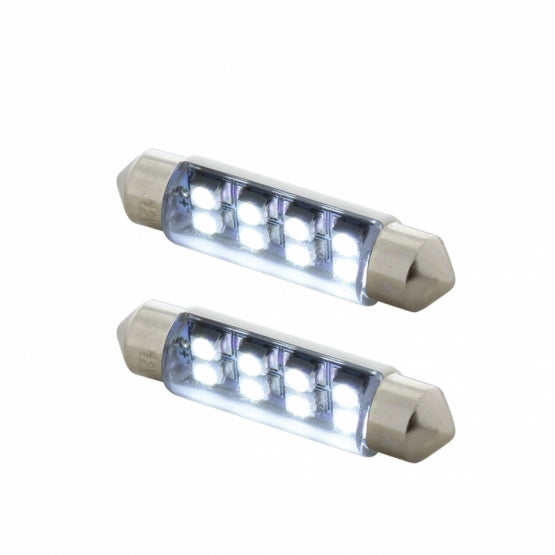 8 SMD High Power Micro LED 211-2 Dome Light Bulb - White (2-Pack)