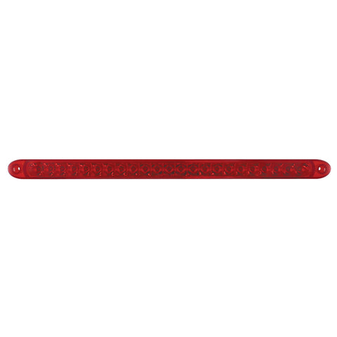 23 SMD LED 17-1/4" Reflector Light Bar Only (Stop, Turn & Tail) - Red LED/Red Lens