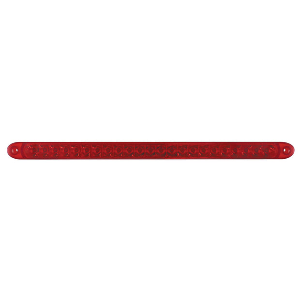 23 SMD LED 17-1/4" Reflector Light Bar Only (Stop, Turn & Tail) - Red LED/Red Lens